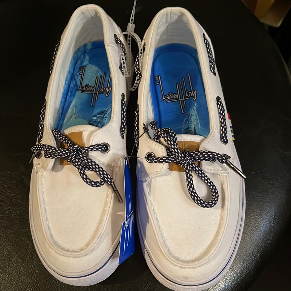 New Women's Guy Harvey Nautical Deck Shoes Sneakers